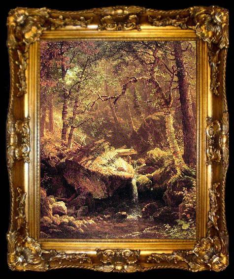 framed  Albert Bierstadt The Mountain Brook, ta009-2